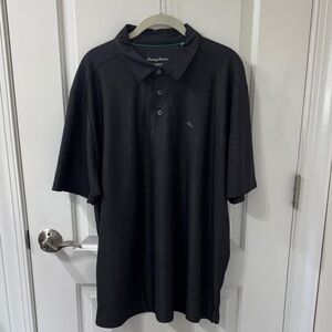 Tommy Bahama Islandzone Dark Gray Polo Shirt for Men